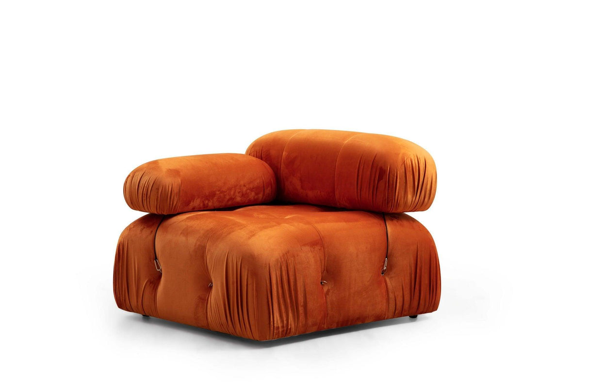 Fotoliu Lux Pufosii, 95x65x75 cm, Interschimbabil - portocale, SKU 560ARE1412