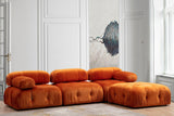 Fotoliu Lux Pufosii, 95x65x75 cm, Interschimbabil - portocale, SKU 560ARE1412