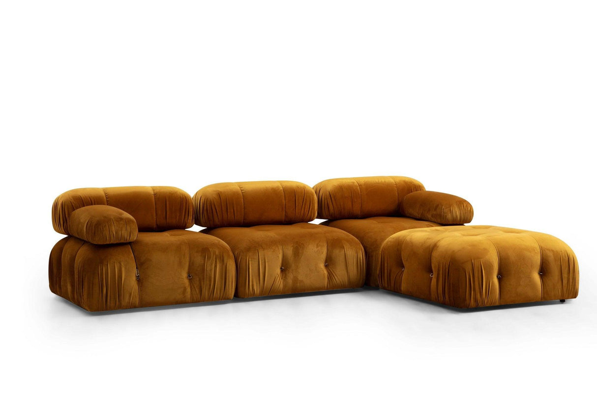 Fotoliu Lux Pufosii, 95x65x75 cm, Interschimbabil - Muştar, SKU 560ARE1412