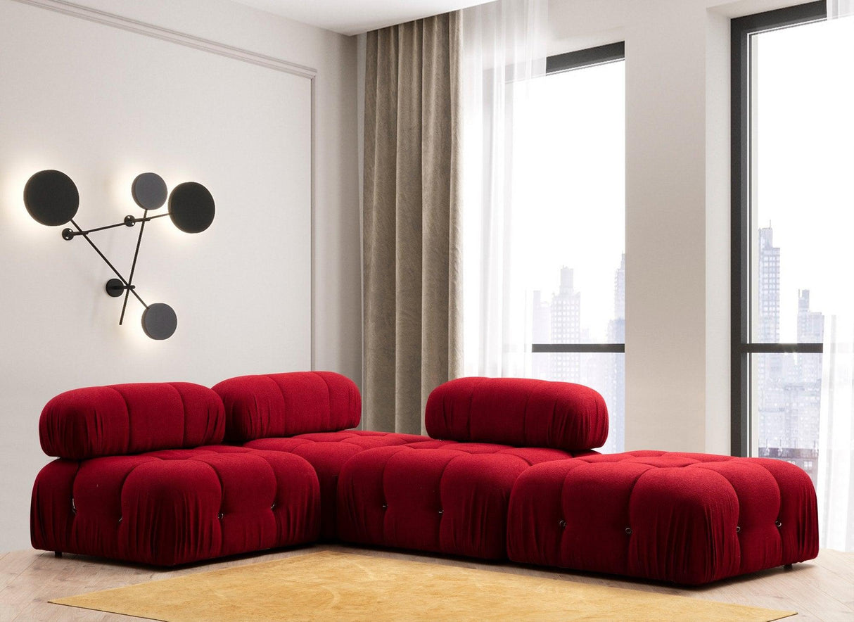 Taburet Bubble Pouffe, Diverse culori, 95x65x45 cm - Roșu | SKU: 560ARE1431 | Taburet Bubble Pouffe, 95x65x45 cm, varianta Roșu, produs pentru amenajarea locuinței, disponibil online în România la CasaMob