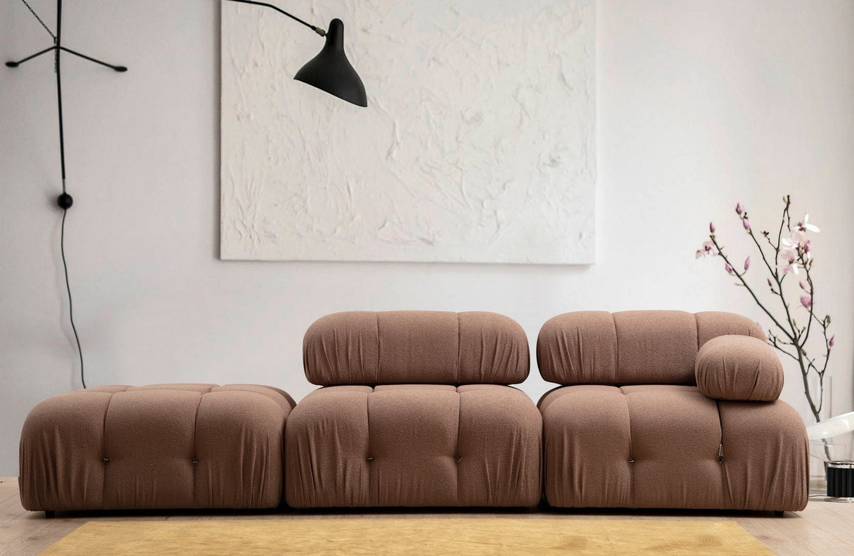 Taburet Bubble Pouffe Bouclette, Diverse culori, 95x65x45 cm - Maro | SKU: 560ARE1443 | Taburet Bubble Pouffe Bouclette, 95x65x45 cm, varianta Maro, produs pentru amenajarea locuinței, disponibil online în România la CasaMob