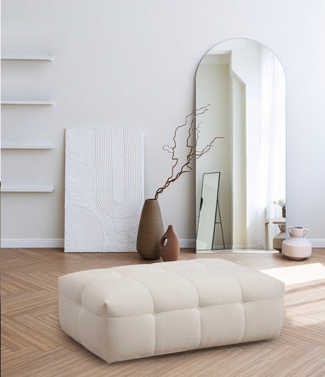 Tuffet Taburet Cady Ottoman Bej, 120 x 42 x 80 cm