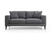 Canapea Fixa cu 2 Locuri Biutiful, Gri Inchis, 180 x 85 x 90 cm, SKU 560ARE1504
