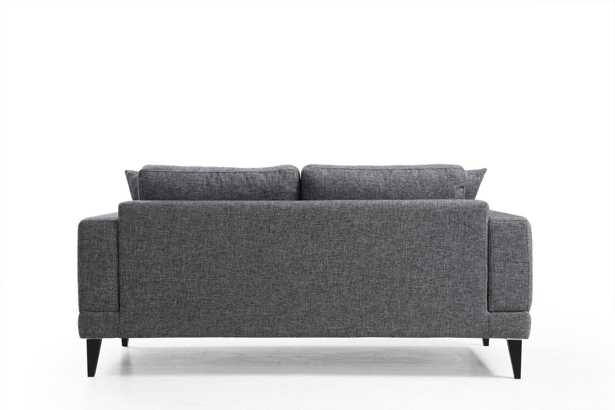 Canapea Fixa cu 2 Locuri Biutiful, Gri Inchis, 180 x 85 x 90 cm, SKU 560ARE1504