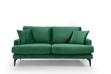 Canapea Fixa cu 2 Locuri Yase, 175 x 88 x 90 cm - Verde, SKU 560ARE1505
