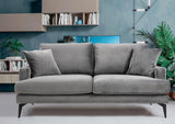 Canapea Fixa cu 2 Locuri Yase, 175 x 88 x 90 cm - Gri, SKU 560ARE1505