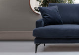 Canapea Fixa cu 2 Locuri Yase, 175 x 88 x 90 cm - Albastru, SKU 560ARE1505