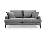 Canapea Fixa cu 2 Locuri Yase, 175 x 88 x 90 cm - Gri, SKU 560ARE1505