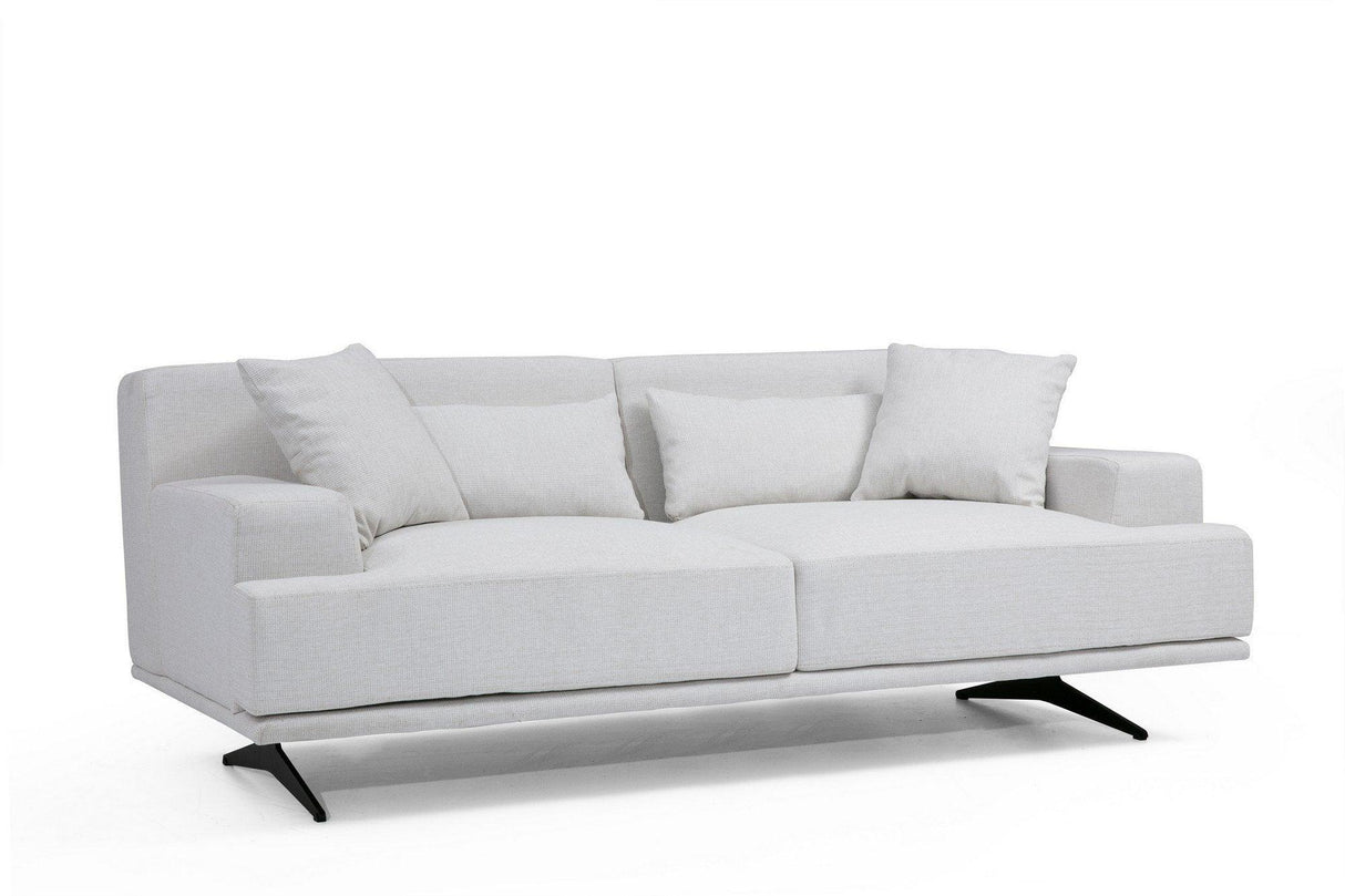 Canapea Fixa cu 2 Locuri Bentley, 200 x 80 x 110 cm - Bej, SKU 560ARE1507
