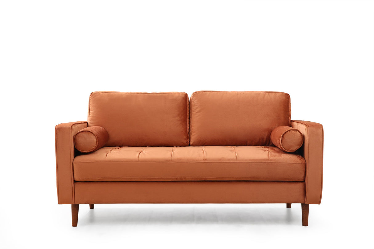 Canapea fixă Rome, Diverse culori, Diverse configurații, Ø10x70 cm - Portocaliu - 2 locuri | SKU: 560ARE1514 | Canapea fixă Rome, Ø10x70 cm, varianta Portocaliu - 2 locuri, produs pentru amenajarea locuinței, disponibil online în România la CasaMob
