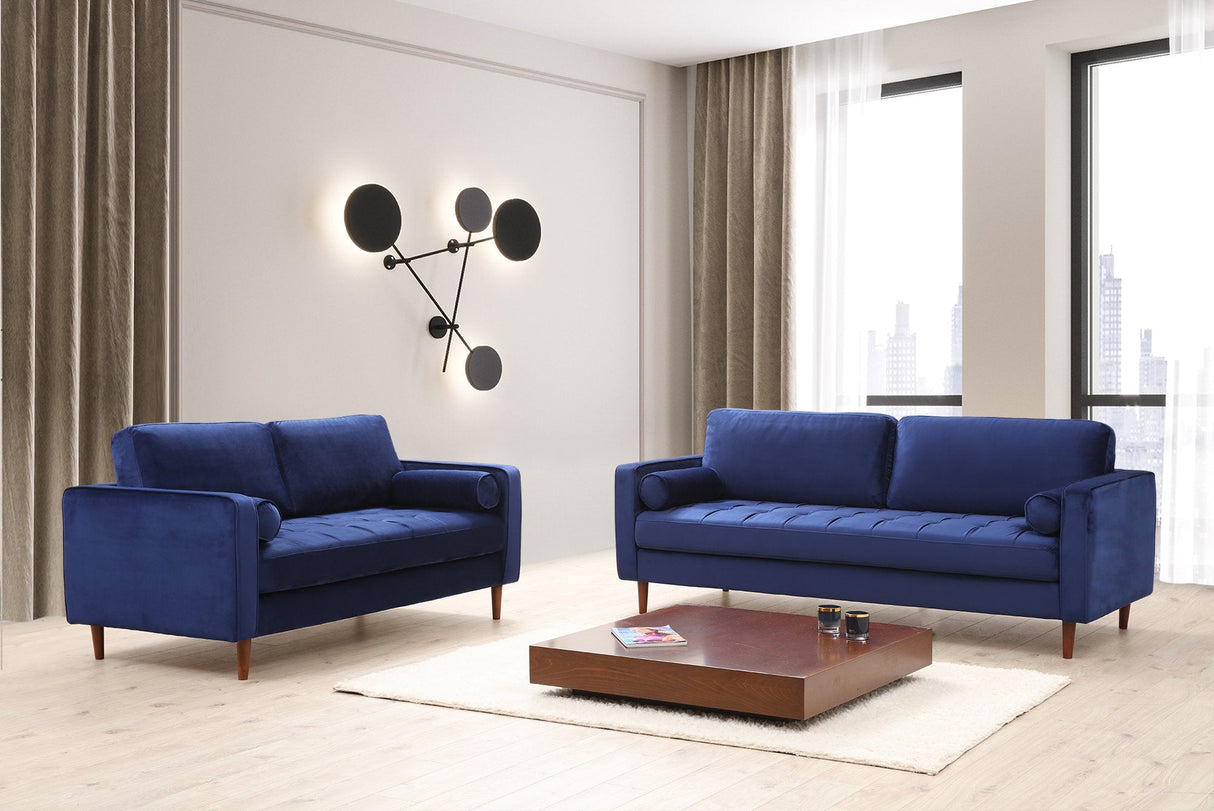 Canapea fixă Rome, Diverse culori, Diverse configurații, Ø10x70 cm - Bleumarin - 2 locuri | SKU: 560ARE1515 | Canapea fixă Rome, Ø10x70 cm, varianta Bleumarin - 2 locuri, produs pentru amenajarea locuinței, disponibil online în România la CasaMob