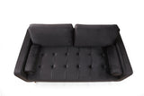 Canapea fixă Rome, Diverse culori, Diverse configurații, Ø10x70 cm - Negru - Stejar - 2 locuri | SKU: 560ARE1516 | Canapea fixă Rome, Ø10x70 cm, varianta Negru - Stejar - 2 locuri, produs pentru amenajarea locuinței, disponibil online în România la CasaMob