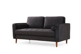 Canapea fixă Rome, Diverse culori, Diverse configurații, Ø10x70 cm - Negru - Stejar - 2 locuri | SKU: 560ARE1516 | Canapea fixă Rome, Ø10x70 cm, varianta Negru - Stejar - 2 locuri, produs pentru amenajarea locuinței, disponibil online în România la CasaMob