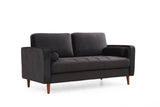 Canapea fixă Rome, Diverse culori, Diverse configurații, Ø10x70 cm - Negru - Stejar - 2 locuri | SKU: 560ARE1516 | Canapea fixă Rome, Ø10x70 cm, varianta Negru - Stejar - 2 locuri, produs pentru amenajarea locuinței, disponibil online în România la CasaMob