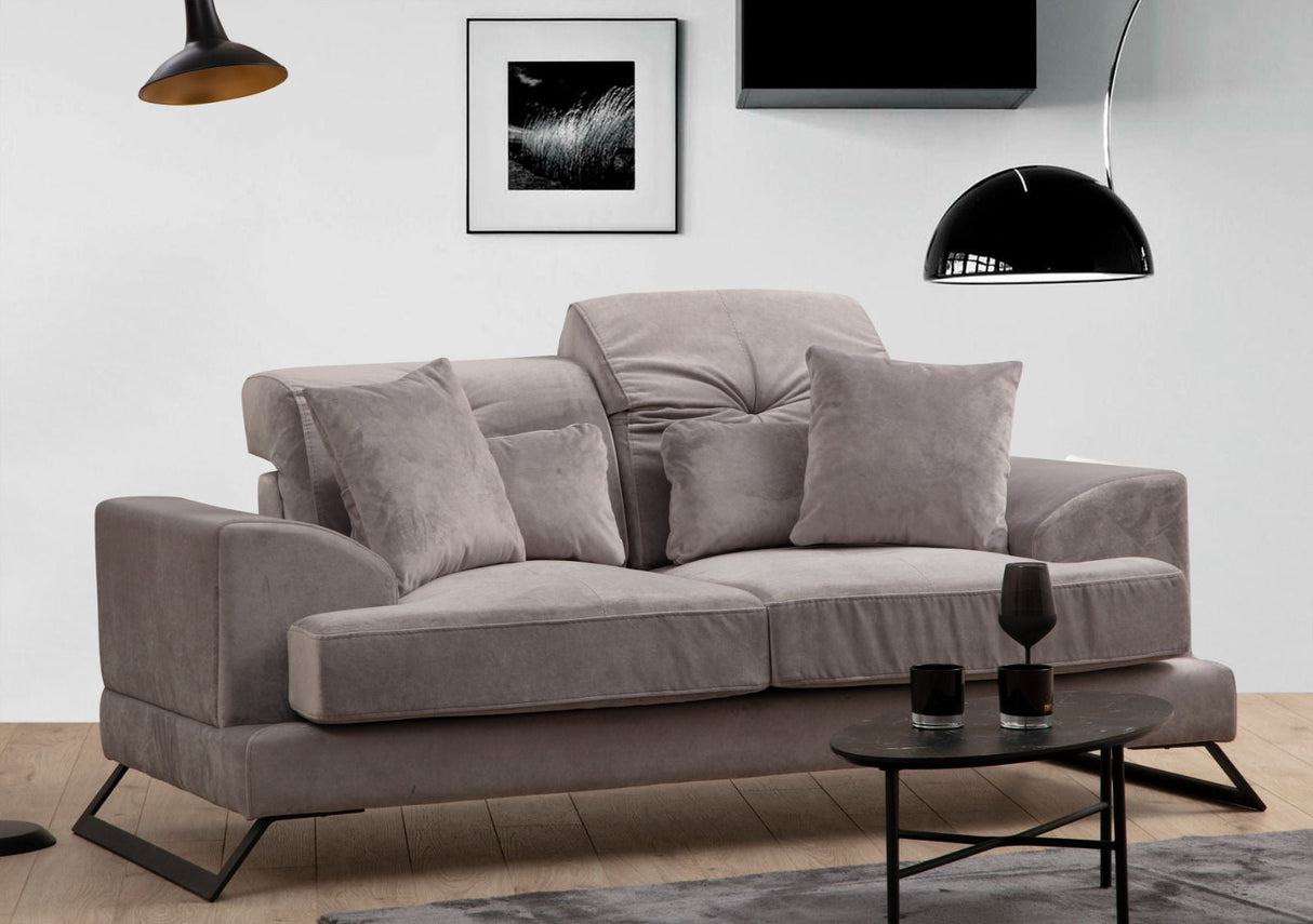 Canapea fixă Frido, Diverse culori, Diverse configurații - Gri deschis - 2 locuri | SKU: 560ARE1522 | Canapea fixă Frido, varianta Gri deschis - 2 locuri, produs pentru amenajarea locuinței, disponibil online în România la CasaMob