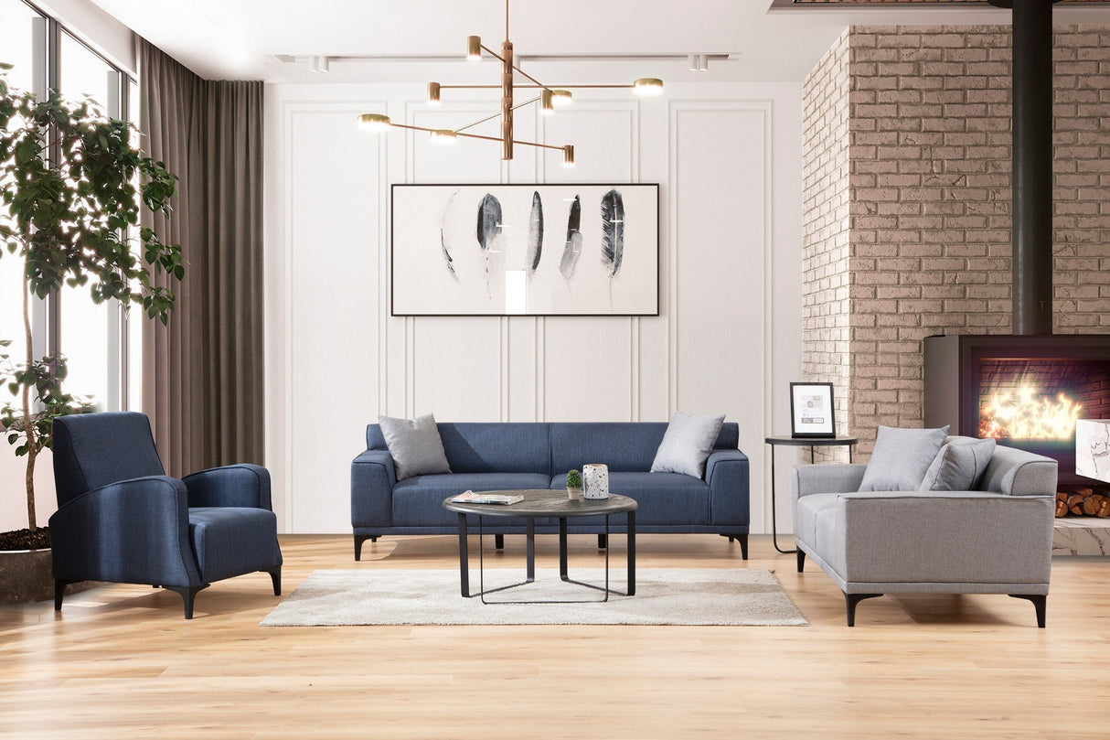 Canapea fixă 3 locuri Petra 3, Diverse culori, 215x86x87 cm - Albastru | SKU: 560ARE1529 | Canapea fixă 3 locuri Petra 3, 215x86x87 cm, varianta Albastru, produs pentru amenajarea locuinței, disponibil online în România la CasaMob
