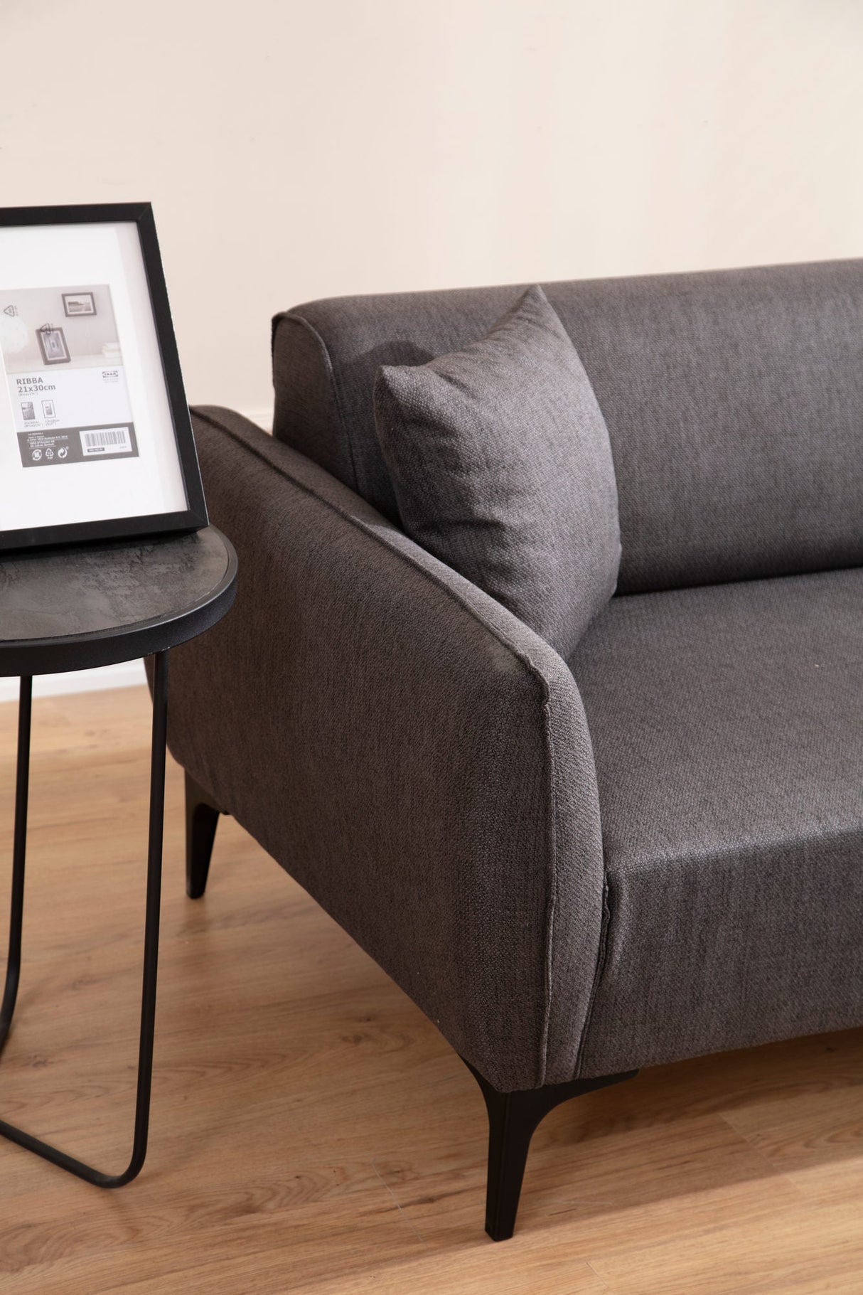 Canapea fixă Belissimo, Diverse culori, Diverse configurații, Diverse dimensiuni - Gri închis - 160x95x67 cm - 2 locuri | SKU: 560ARE1531 | Canapea fixă Belissimo, varianta Gri închis - 160x95x67 cm - 2 locuri, produs pentru amenajarea locuinței, disponibil online în România la CasaMob