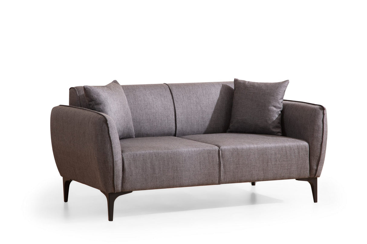 Canapea fixă Belissimo, Diverse culori, Diverse configurații, Diverse dimensiuni - Gri închis - 160x95x67 cm - 2 locuri | SKU: 560ARE1531 | Canapea fixă Belissimo, varianta Gri închis - 160x95x67 cm - 2 locuri, produs pentru amenajarea locuinței, disponibil online în România la CasaMob