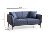 Canapea fixă Belissimo, Diverse culori, Diverse configurații, Diverse dimensiuni - Albastru - 160x95x67 cm - 2 locuri | SKU: 560ARE1533 | Canapea fixă Belissimo, varianta Albastru - 160x95x67 cm - 2 locuri, produs pentru amenajarea locuinței, disponibil online în România la CasaMob