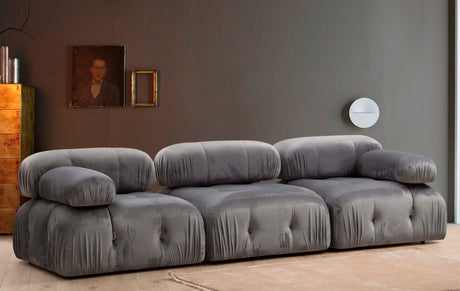 Canapea fixă 3 locuri Bubble (L1-O1-1R), Diverse culori, 95x65x75 cm