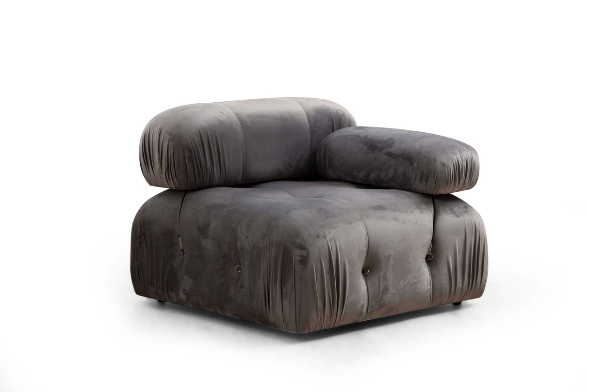 Canapea fixă 3 locuri Bubble (L1-O1-1R), Diverse culori, 95x65x75 cm - Gri | SKU: 560ARE1537 | Canapea fixă 3 locuri Bubble (L1-O1-1R), 95x65x75 cm, varianta Gri, produs pentru amenajarea locuinței, disponibil online în România la CasaMob