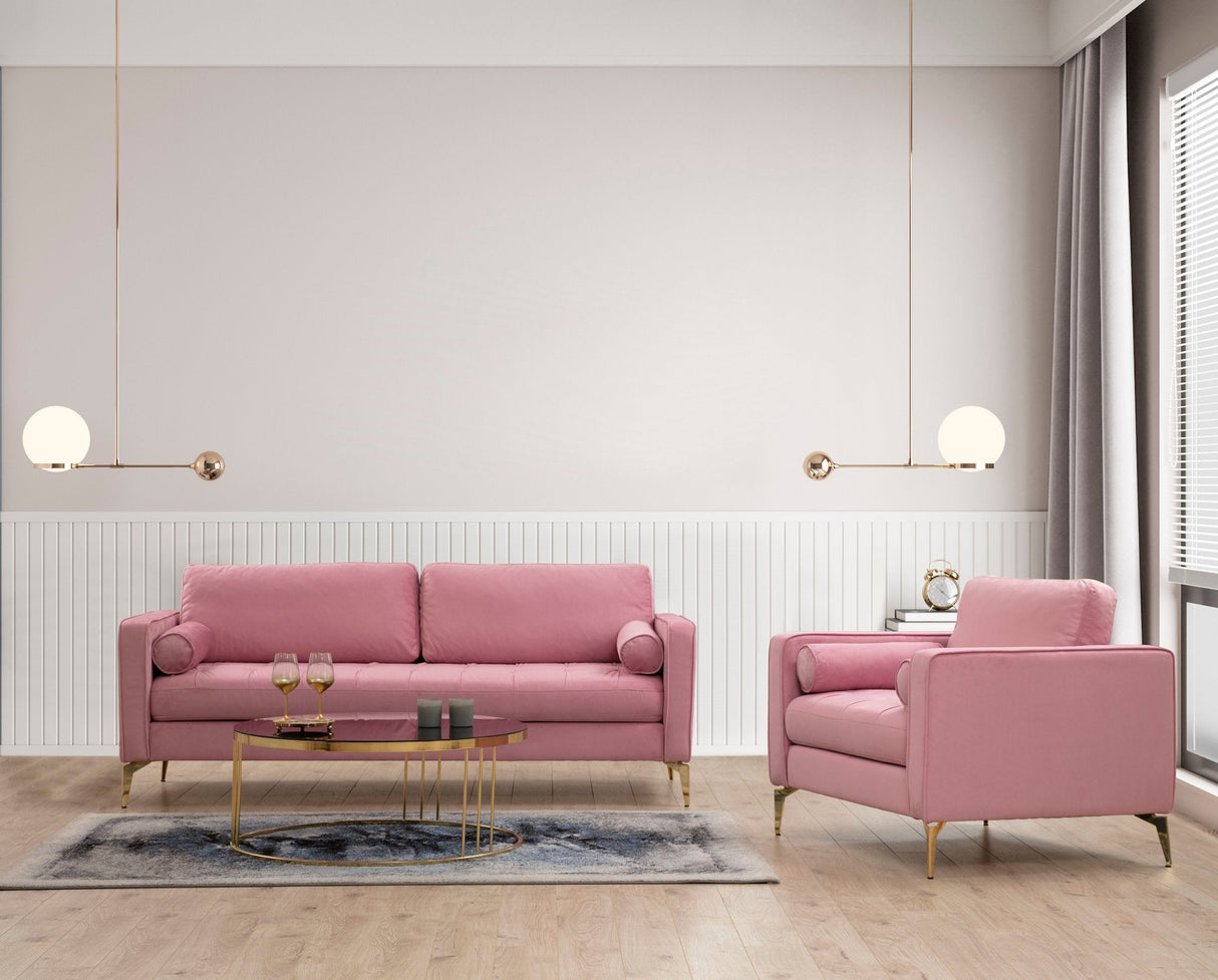 Canapea fixă Rome, Diverse culori, Diverse configurații, Ø10x70 cm - Roz pudrat - 3 locuri | SKU: 560ARE1541 | Canapea fixă Rome, Ø10x70 cm, varianta Roz pudrat - 3 locuri, produs pentru amenajarea locuinței, disponibil online în România la CasaMob