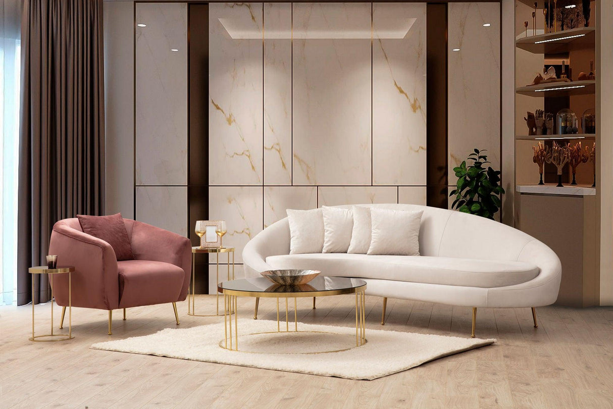 Fotoliu Eses Wing Chair, 70 x 82 x 82 cm - Roz, SKU 560ARE1729