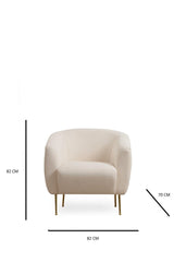 Fotoliu Eses Wing Chair, 70 x 82 x 82 cm - Crem, SKU 560ARE1729