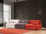 Canapea Zafer, 315 x 80 x 105 cm - Roșu Alb Gri, SKU 560ARE1822