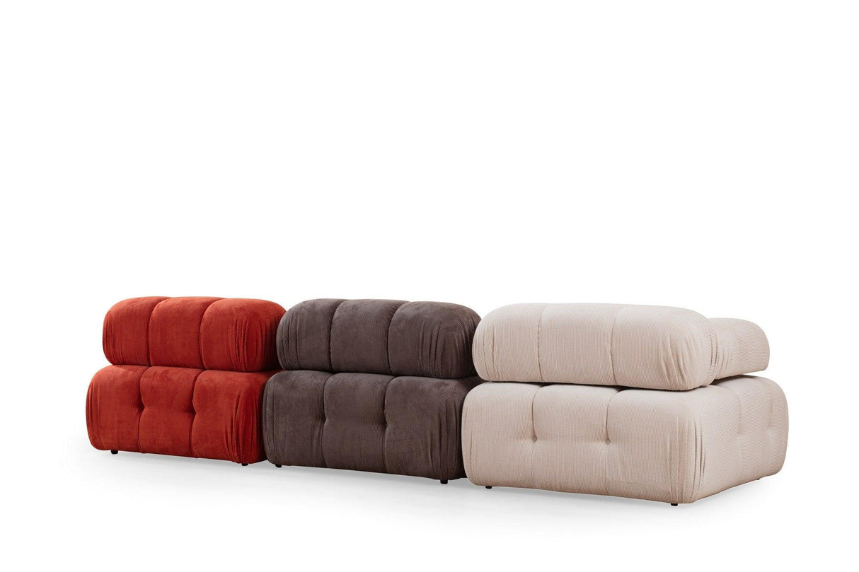Canapea Zafer, 315 x 80 x 105 cm - Roșu Alb Gri, SKU 560ARE1822