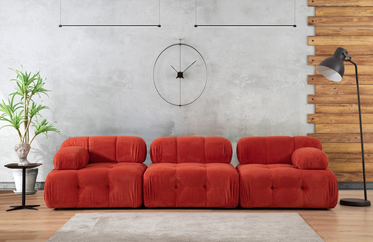 Canapea Zafer, 315 x 80 x 105 cm - Roșu, SKU 560ARE1822