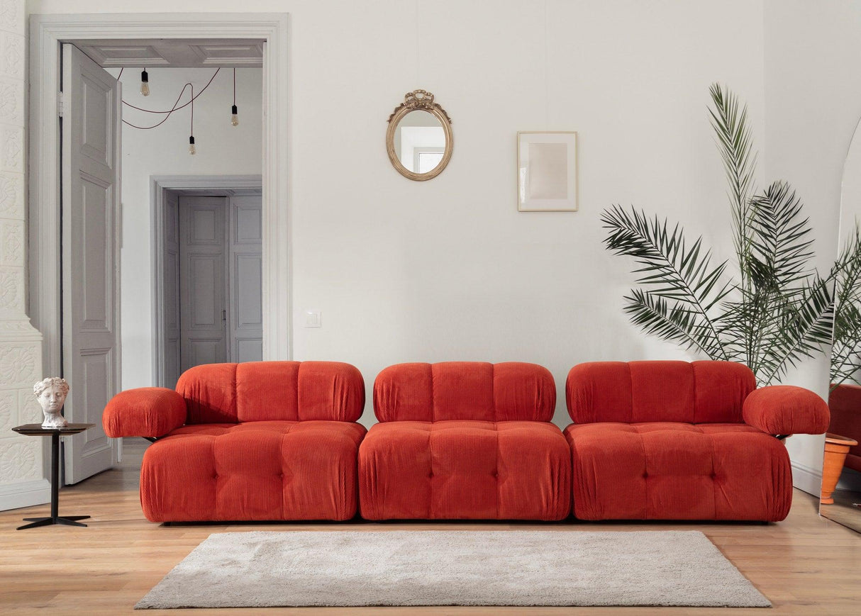 Canapea Zafer, 315 x 80 x 105 cm - Roșu, SKU 560ARE1822