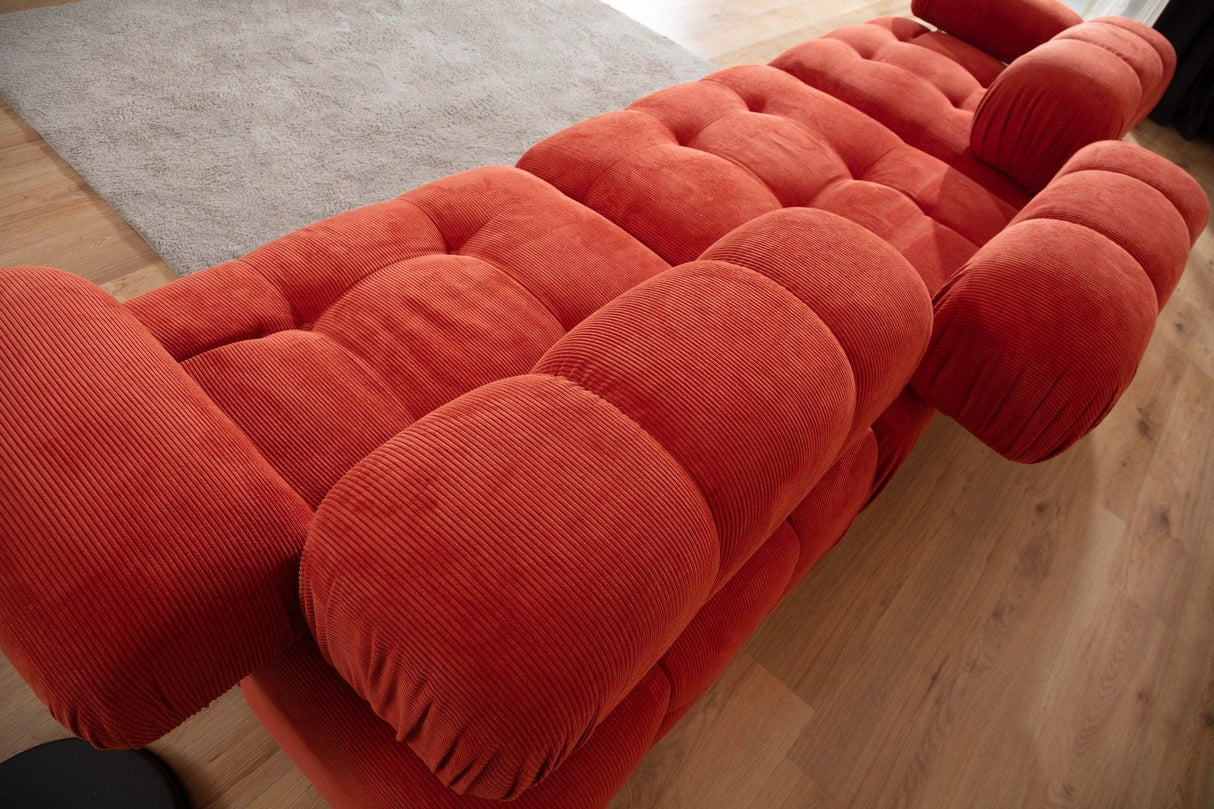 Canapea Zafer, 315 x 80 x 105 cm - Roșu, SKU 560ARE1822