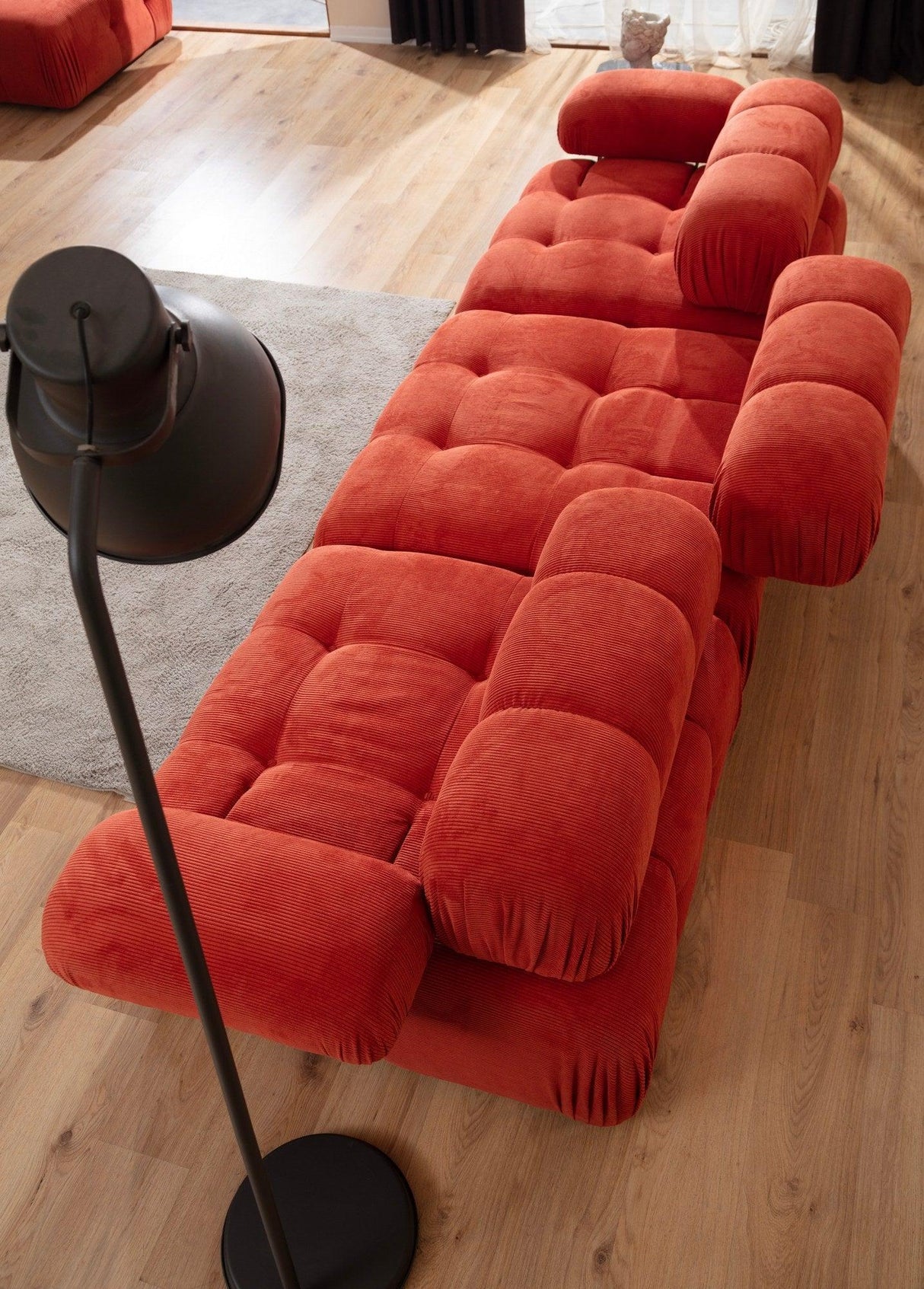 Canapea Zafer, 315 x 80 x 105 cm - Roșu, SKU 560ARE1822