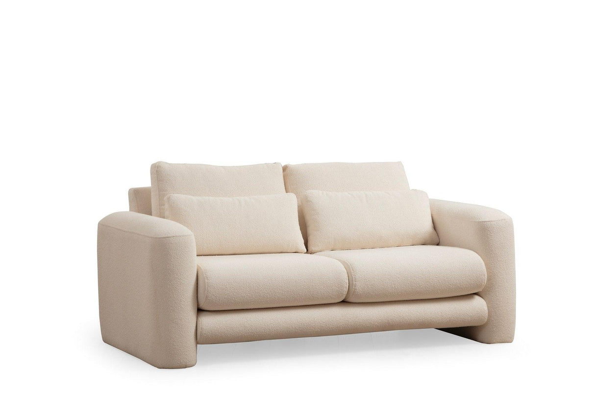 Canapea Lux 2 locuri Lily, 180 x 73 x 97 cm - Crem, SKU 560ARE1844