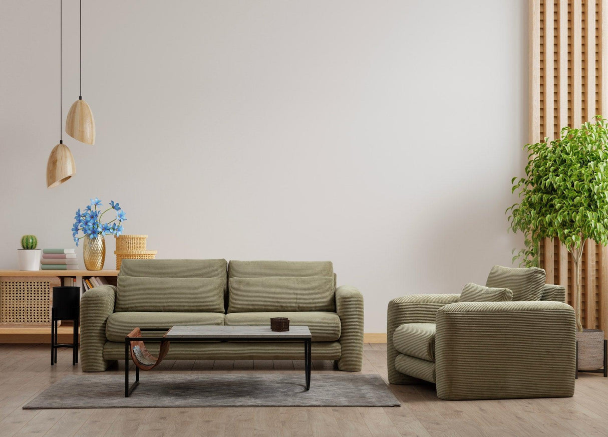 Canapea Lux 2 locuri Lily, 180 x 73 x 97 cm - Verde, SKU 560ARE1844