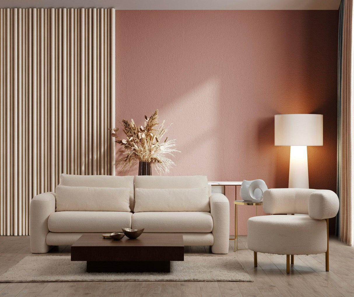 Canapea Lux 2 locuri Lily, 180 x 73 x 97 cm - Crem, SKU 560ARE1844