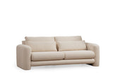Canapea Lux 3 locuri Lily, 215 x 73 x 97 cm - Crem, SKU 560ARE1847