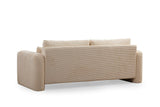 Canapea Lux 3 locuri Lily, 215 x 73 x 97 cm - Bej, SKU 560ARE1847