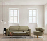 Canapea Lux 3 locuri Lily, 215 x 73 x 97 cm - Verde, SKU 560ARE1847