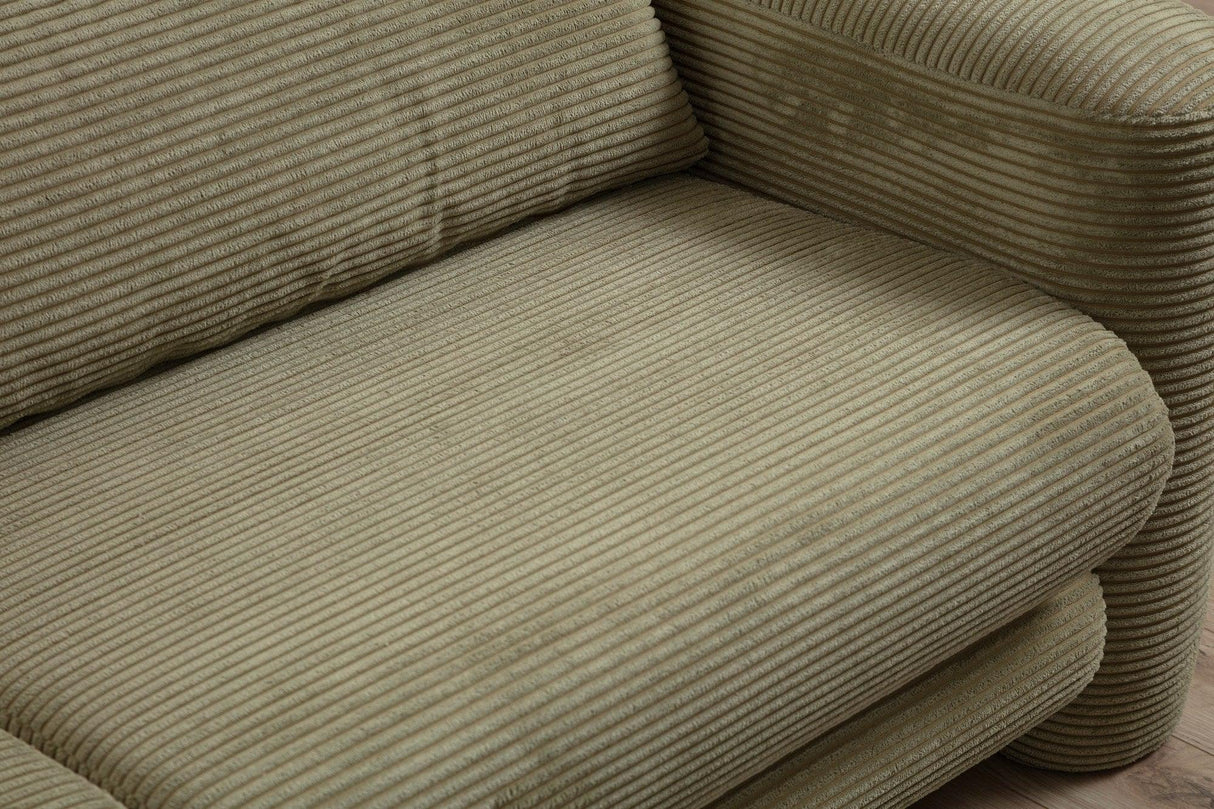 Canapea Lux 3 locuri Lily, 215 x 73 x 97 cm - Verde, SKU 560ARE1847