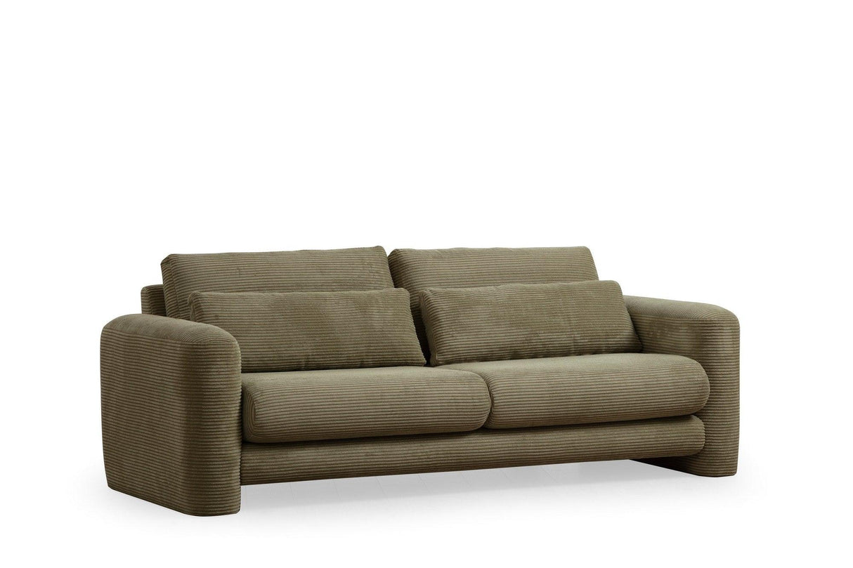 Canapea Lux 3 locuri Lily, 215 x 73 x 97 cm - Verde, SKU 560ARE1847