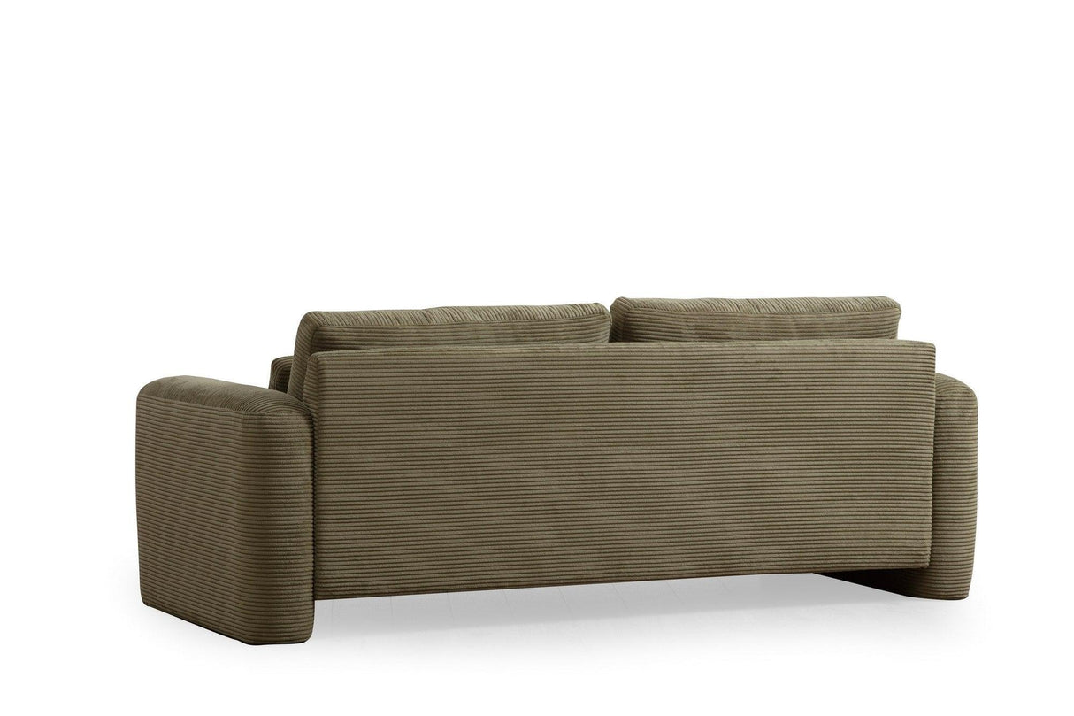 Canapea Lux 3 locuri Lily, 215 x 73 x 97 cm - Verde, SKU 560ARE1847