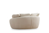 Canapea fixă 2 locuri Midye - Love Seat, Crem
