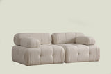 Canapea fixă 2 locuri Doblo (L1-1R) Cream Bouclette, Crem