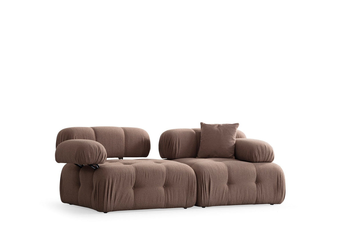 Canapea fixă 2 locuri Doblo (L1-1R), Diverse culori - Cappuccino | SKU: 560ARE1905 | Canapea fixă 2 locuri Doblo (L1-1R), varianta Cappuccino, produs pentru amenajarea locuinței, disponibil online în România la CasaMob