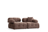 Canapea fixă 2 locuri Doblo (L1-1R), Diverse culori - Cappuccino | SKU: 560ARE1905 | Canapea fixă 2 locuri Doblo (L1-1R), varianta Cappuccino, produs pentru amenajarea locuinței, disponibil online în România la CasaMob