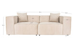 Canapea fixă Lora, Diverse culori, Diverse configurații, 108x74x65 cm - Crem - 2 locuri | SKU: 560ARE1937 | Canapea fixă Lora, 108x74x65 cm, varianta Crem - 2 locuri, produs pentru amenajarea locuinței, disponibil online în România la CasaMob