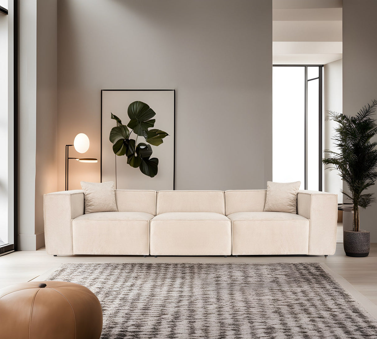 Canapea fixă Lora, Diverse culori, Diverse configurații, 108x74x65 cm - Crem - 3 locuri | SKU: 560ARE1938 | Canapea fixă Lora, 108x74x65 cm, varianta Crem - 3 locuri, produs pentru amenajarea locuinței, disponibil online în România la CasaMob