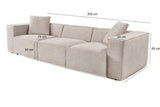 Canapea fixă Lora, Diverse culori, Diverse configurații, 108x74x65 cm - Mocha - 3 locuri | SKU: 560ARE1955 | Canapea fixă Lora, 108x74x65 cm, varianta Mocha - 3 locuri, produs pentru amenajarea locuinței, disponibil online în România la CasaMob